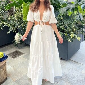 Farm Rio Cutout Maxi Dress